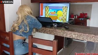 Mischief with my wife's niece when they leave us alone