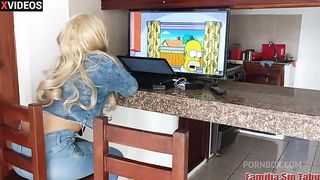 Mischief with my wife's niece when they leave us alone