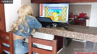 Mischief with my wife's niece when they leave us alone