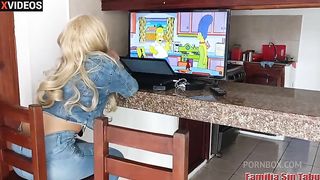 Mischief with my wife's niece when they leave us alone