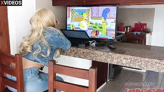 Mischief with my wife's niece when they leave us alone