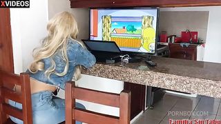 Mischief with my wife's niece when they leave us alone