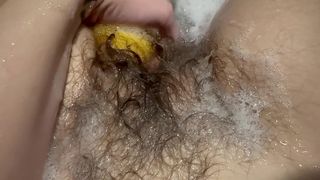 HOT BATH WITH THE HOTTEST HAIRY BUSH