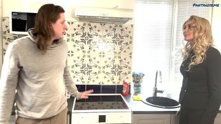 SEXY MATURE STEP MOM COMES FROM WORK AND FUCKS HER STEP SON WHEN HUBBY ISN T AROUND