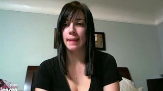 PUSSY QUIVERS! JELENA JENSEN TOYS WITH HER HUGE BOOBS & SHAVED CUNT!