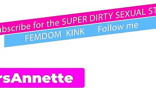 COLLECTION BRAINWASH PEGGING. GUY TASTES MISTRESS ANNETTE FOR THE FIRST TIME. HIS ANAL WILL BE DESTROYED. MONSTER DILDO DESTROYING ANAL.