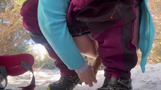 THREE DAYS AT THE MOUNTAINS - PISSING, ICE PLAY AND DILDO FUCK