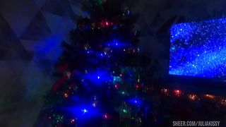 New Year's masturbation and a hard dildo