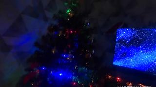 New Year's masturbation and a hard dildo
