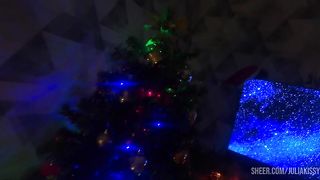 New Year's masturbation and a hard dildo