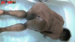 Gaping Enema, Washing Out My Asshole With Huge Butt Plug In The Jacuzzi | Angle 2of2