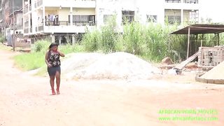 The unprecedented meeting with my ex in a crossroads in Yaounde in Cameroon in Central Africa with lots of memories that pushes us into a hot outdoor fuck near the construction site with my big Dick.