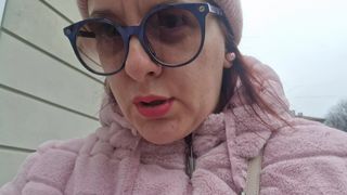 Real wonderful farts while walking in the city center 4K