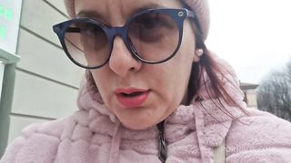 Real wonderful farts while walking in the city center 4K