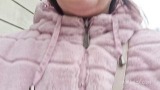 Real wonderful farts while walking in the city center 4K