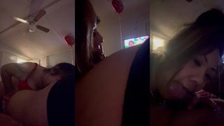 WIFE SUCKING MY DICK