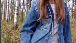 HORNY TEEN HIDES IN WOODS FOR MULTIPLE ORGASMS AFTER SCHOOL