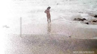 drinking pee on the beach public risk high, first season!!!