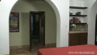 Lesbian swapping at the Cheer Squad Sleepover with Anikka Albrite and Ashli Orion