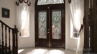 Cheerleader Chloe Lynn gets wild with Cassie Laine at the Cheer Squad Sleepover