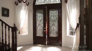 Cheerleader Chloe Lynn gets wild with Cassie Laine at the Cheer Squad Sleepover