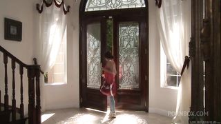 Cheerleader Chloe Lynn gets wild with Cassie Laine at the Cheer Squad Sleepover