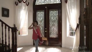 Cheerleader Chloe Lynn gets wild with Cassie Laine at the Cheer Squad Sleepover