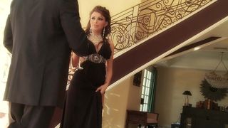 BRITISH MODEL GEMMA MASSEY ENJOYS COCK AS AN APPETIZER BEFORE DINNER