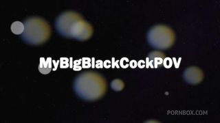 Hardcore Interracial Anal Pounding in POV for Abbie Cat with a hot anal creampie