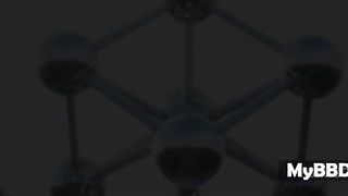 Hardcore Interracial Anal Pounding in POV for Abbie Cat with a hot anal creampie