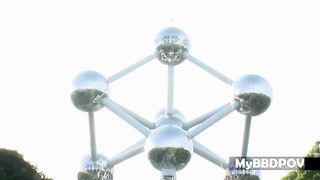 Hardcore Interracial Anal Pounding in POV for Abbie Cat with a hot anal creampie