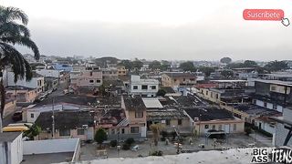 While I'm going to wash my clothes on the roof, my uncle is waiting for me to fuck
