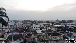 While I'm going to wash my clothes on the roof, my uncle is waiting for me to fuck
