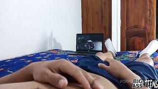 My pretty niece is bored and she comes to my room to keep me company. I can't resist looking at her ass and I start to touch her until she lets herself be fucked