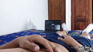 My pretty niece is bored and she comes to my room to keep me company. I can't resist looking at her ass and I start to touch her until she lets herself be fucked