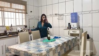 Mesmo cansado tive que comer gostoso essa gostosa