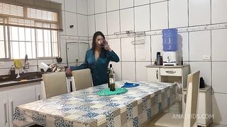 Mesmo cansado tive que comer gostoso essa gostosa
