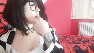 burpin with my black and white shirt