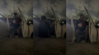 ANAL PUBLICO EN EL CARRO MIENTRAS TODOS PASAN - NATALIA DELGADO