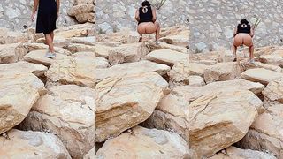 ORINANDO AL AIRE LIBRE