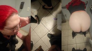 MTF ASIAN AMERICAN REDHEAD SHEMALE CUM SLUT IMPREGNABLELEXA FUCKED BY HER DOMINANT WOLFDADDY901 IN PUBLIC BATHROOM.