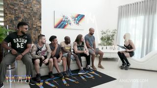 BRAZILIAN TEACHER VIVIAN LOLA ASSFUCKED BY 1, 2, 3 GUYS AND THEN GANGBANGED BY ALL 6 OF THEM DOING TRIPLE ANAL, DAP