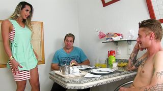 SCORCHING DOUBLE ANAL FOR HORNY TGIRL LETICIA MENEZES DT332