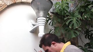 Tree people in the pool and so much desire of fuck each other, Dirty Threesome