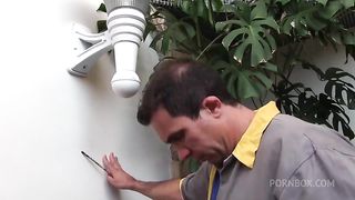 Tree people in the pool and so much desire of fuck each other, Dirty Threesome