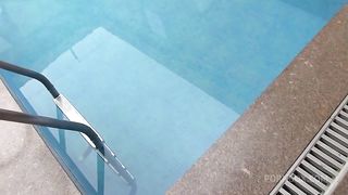 Tree people in the pool and so much desire of fuck each other, Dirty Threesome #5