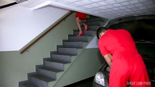 Sa have a better plan for the mechanic, starting to open her ass with his big cock