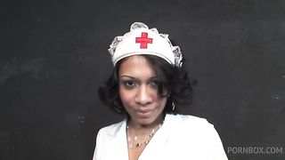 nurse cosplay makes every time people horny, and with this beauty black trans is difficult to resist.
