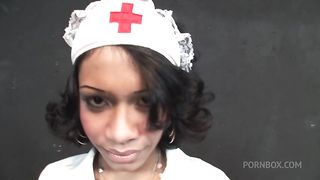 nurse cosplay makes every time people horny, and with this beauty black trans is difficult to resist.