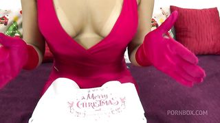 Christmas Doll Gets Her Holes Used By Busty Latina Lesbian